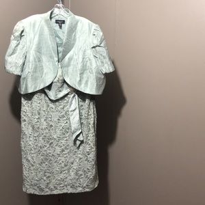Rm Richards jacket dress seafoam 22w nwt